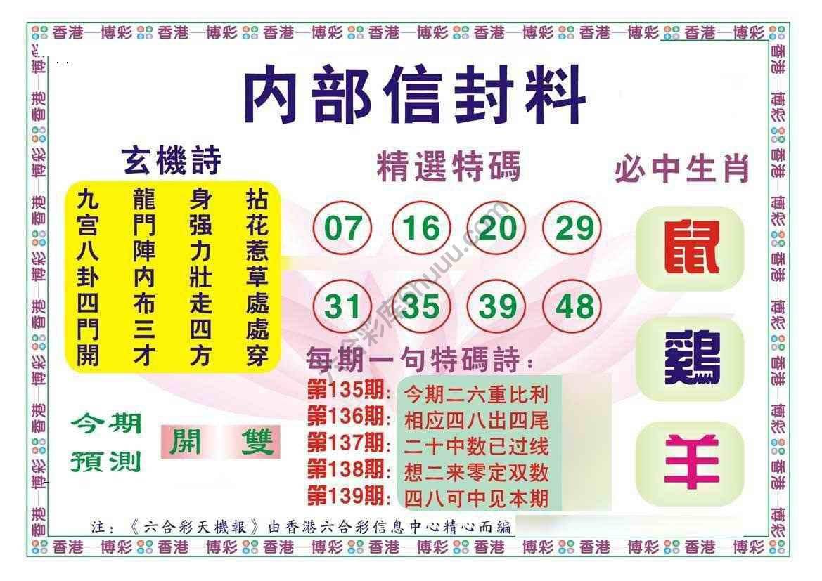 内部信封料