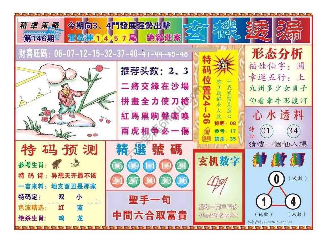 玄机透漏