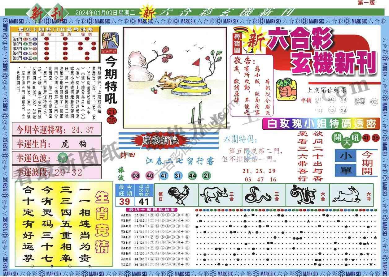 新六合彩特码新刊