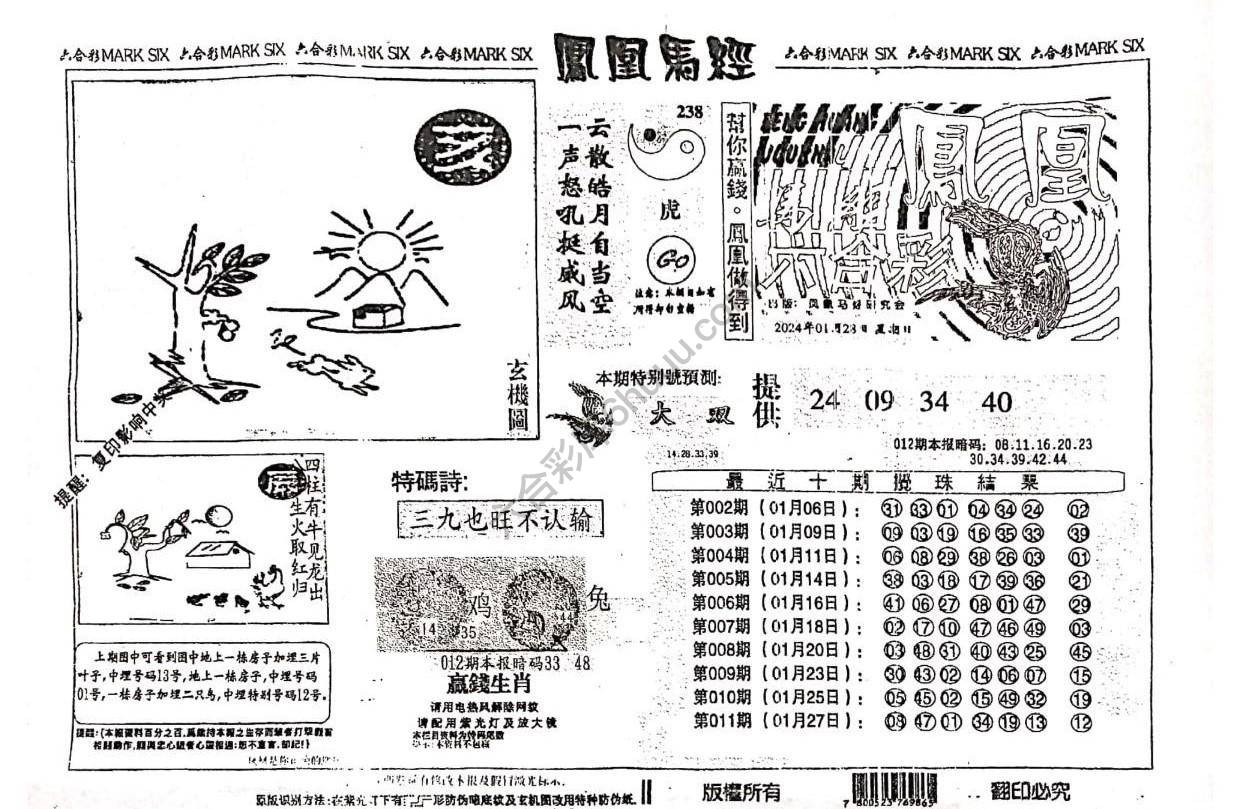 凤凰马经