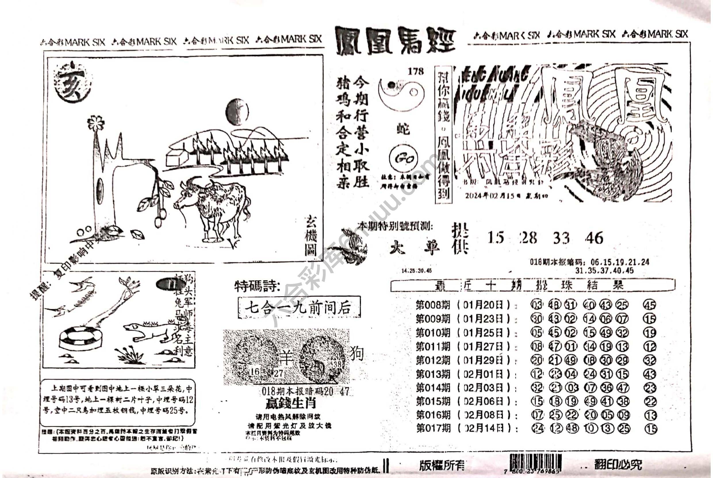 凤凰马经