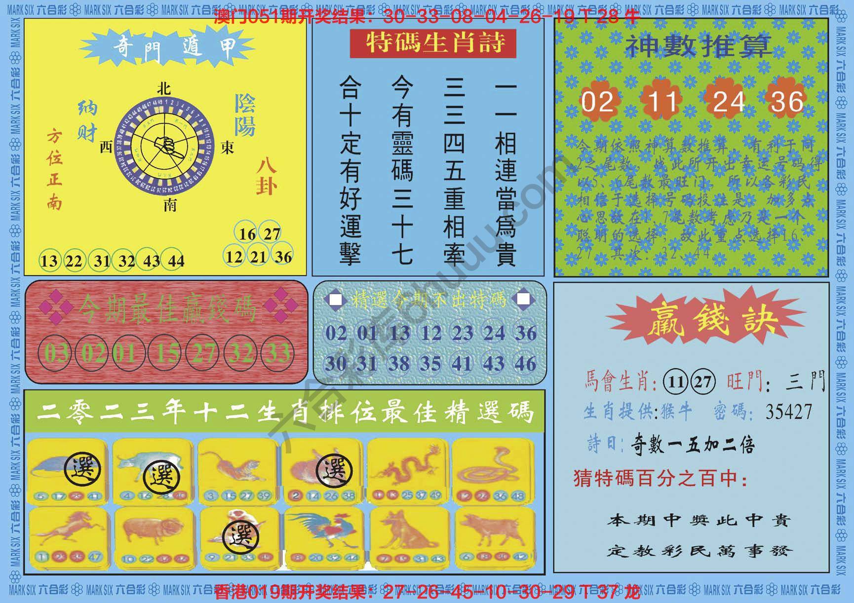 黄大仙灵码