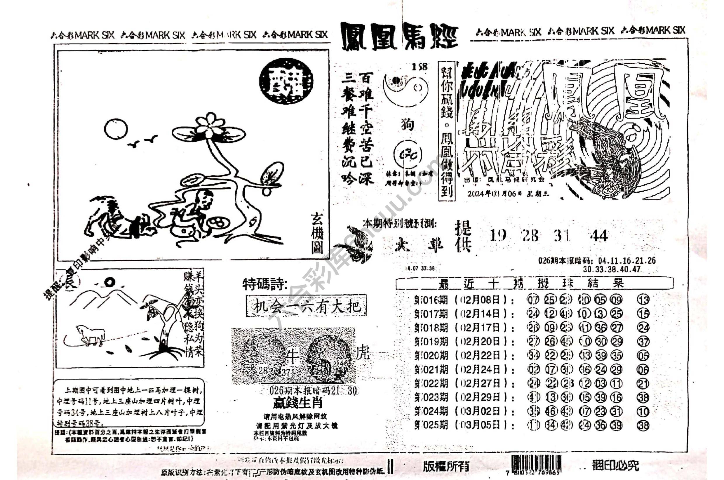 凤凰马经