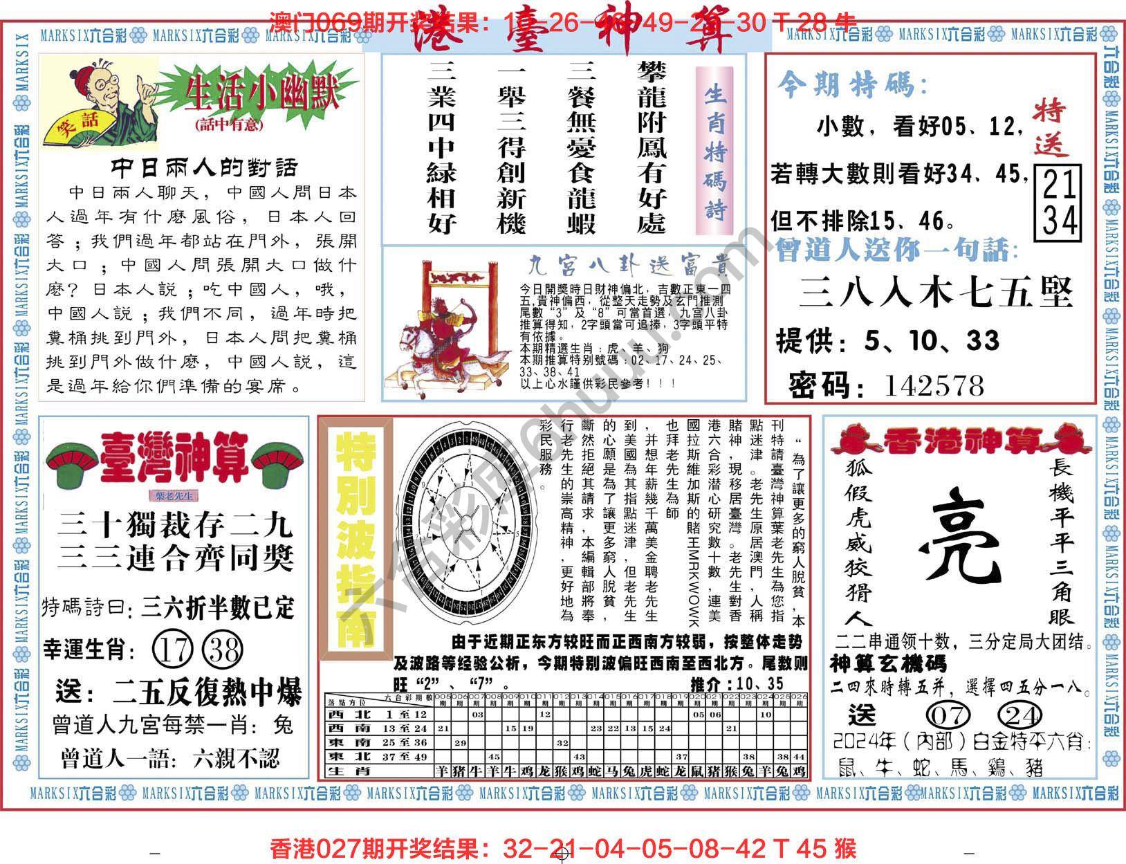 港台神算