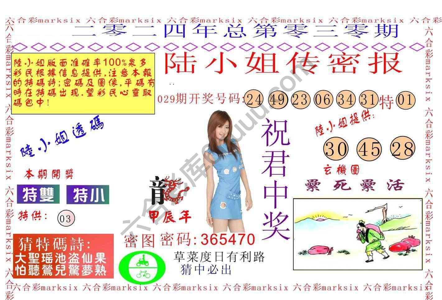 陆小姐传密