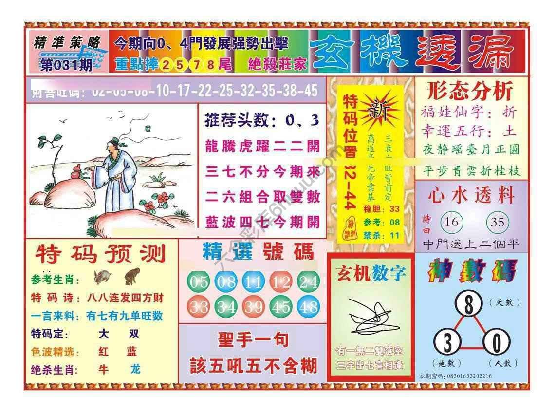 玄机透漏