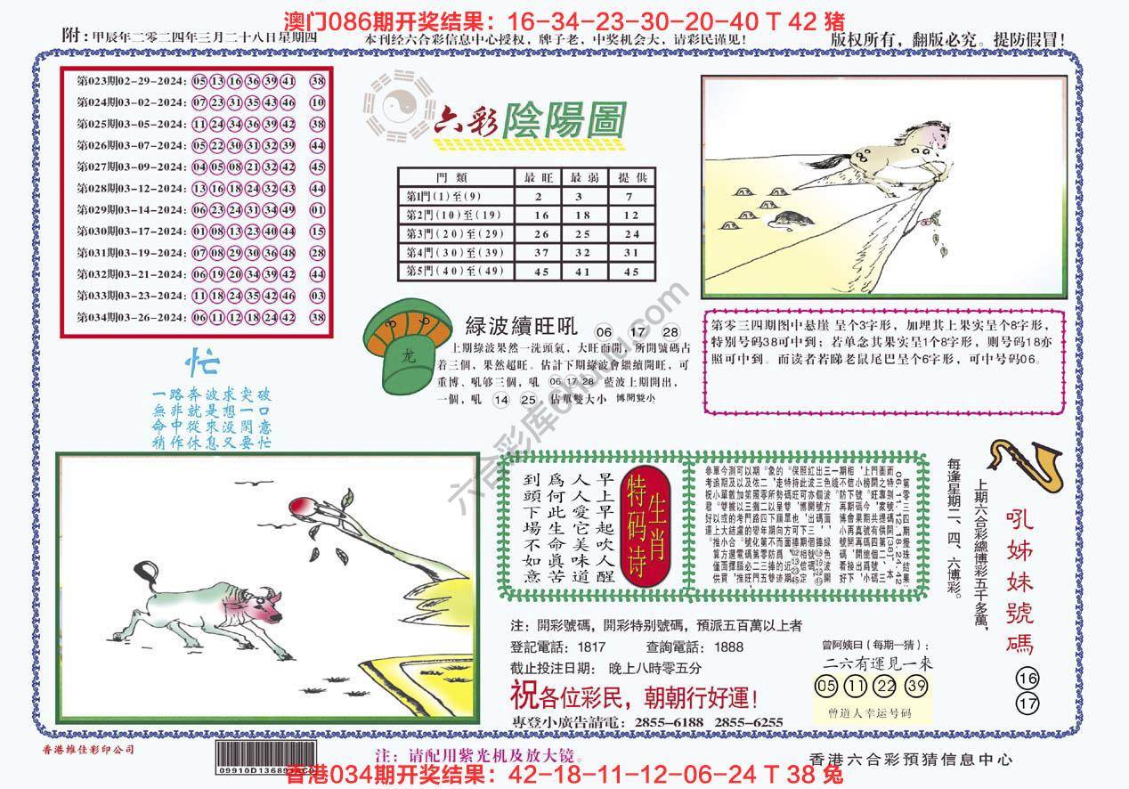 六彩阴阳图