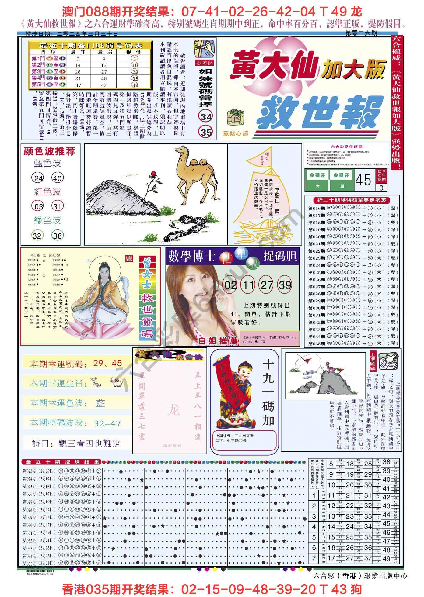 黄大仙救世报（加大版）