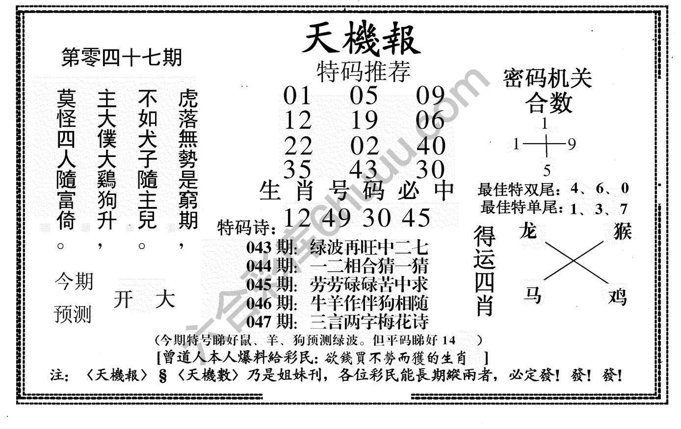 天机报