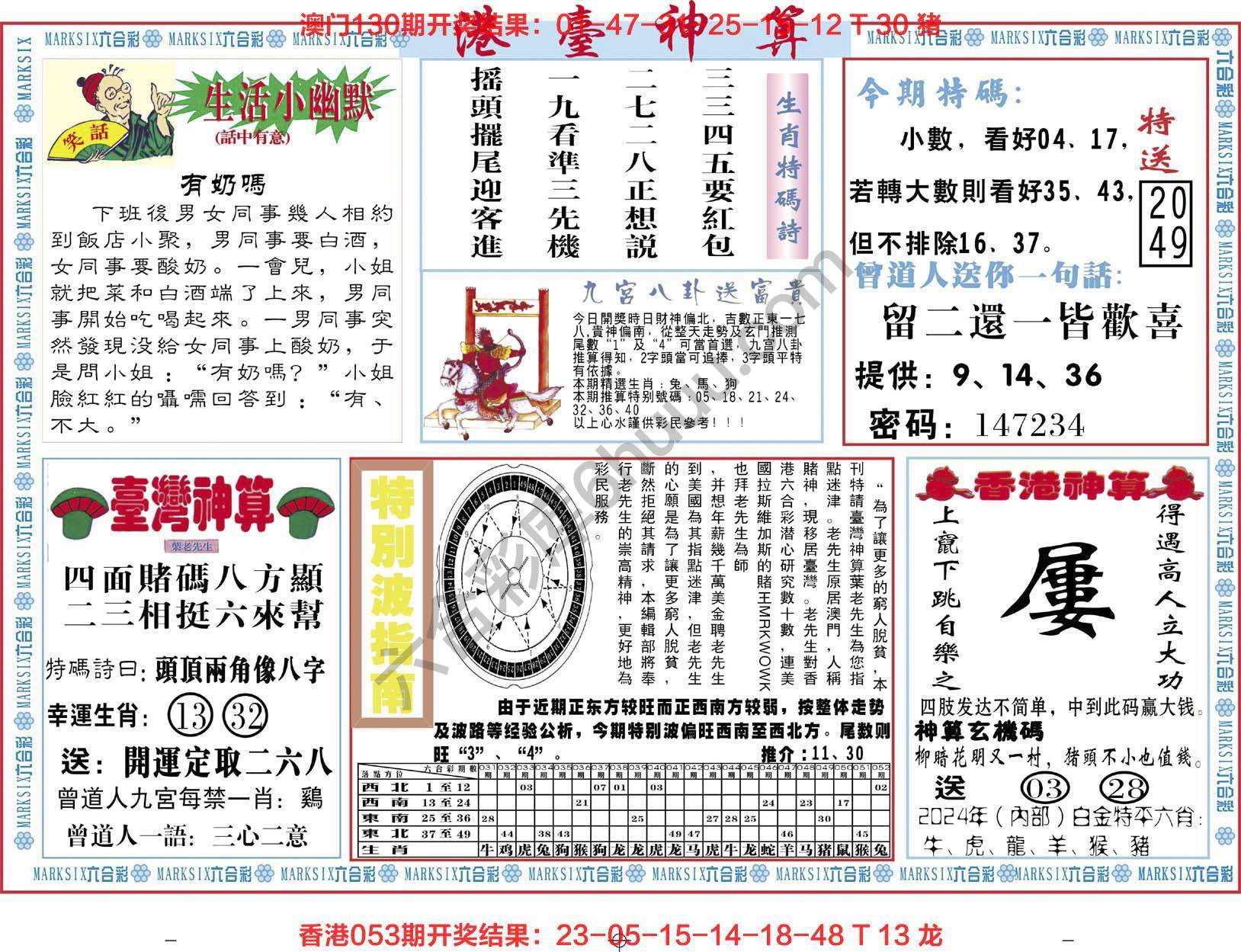 港台神算
