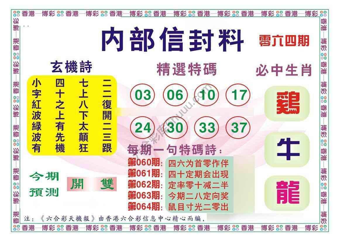 内部信封料