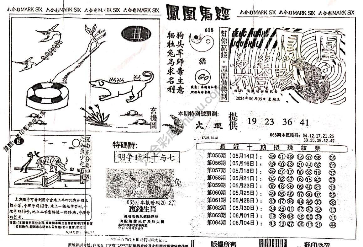凤凰马经