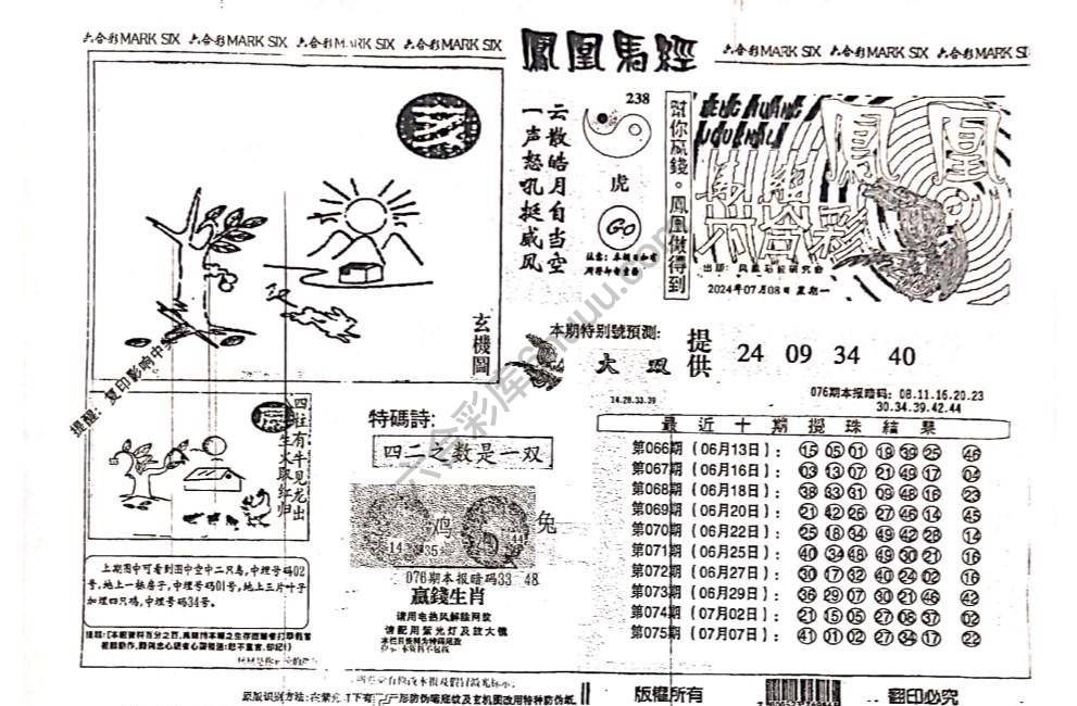 凤凰马经