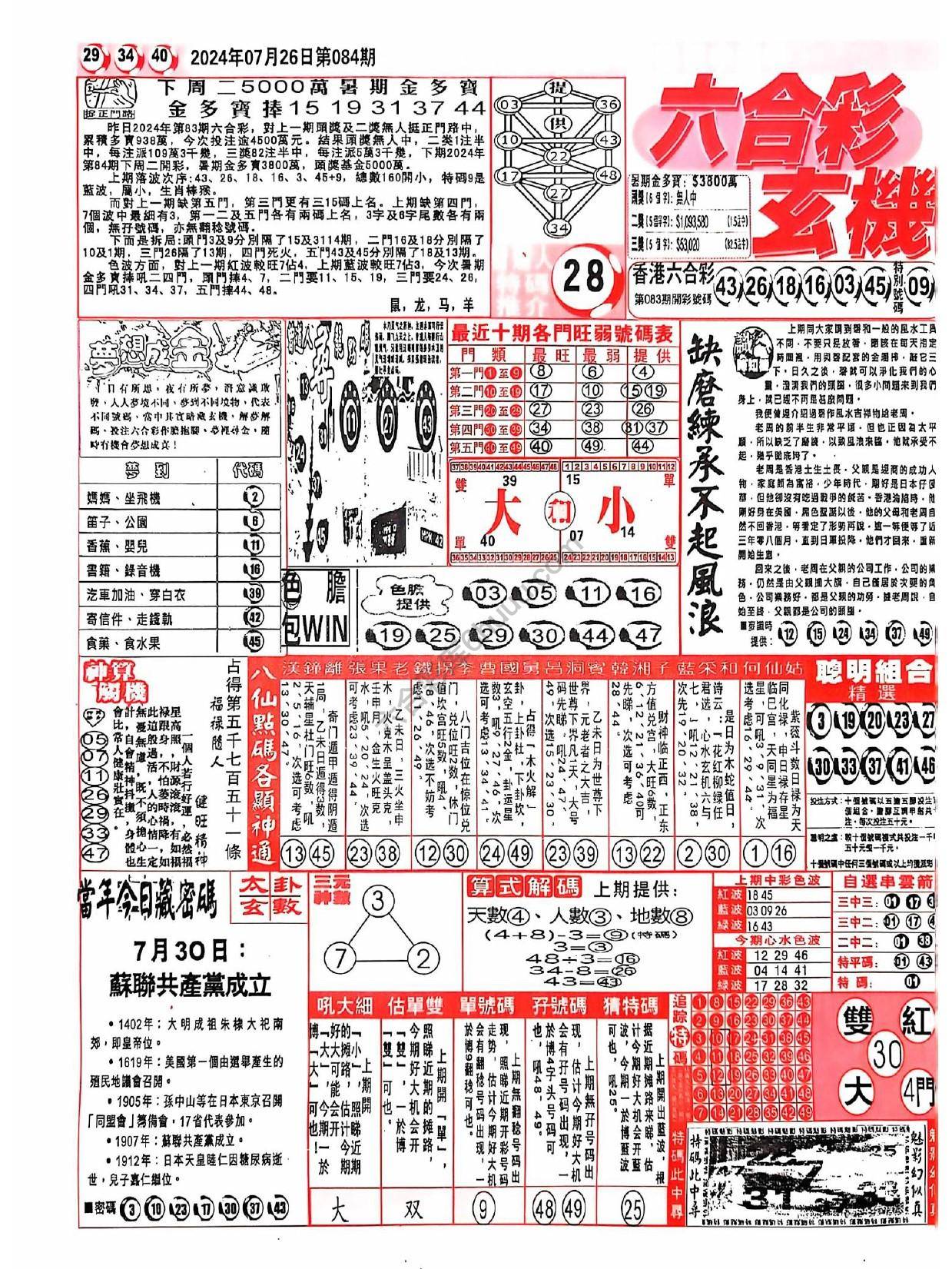 六合彩玄机