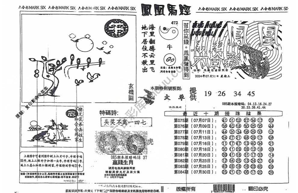 凤凰马经