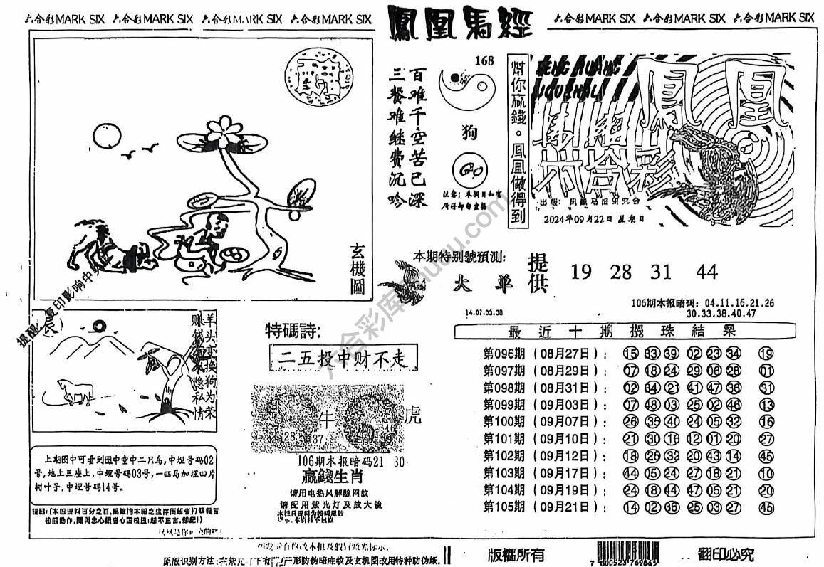凤凰马经