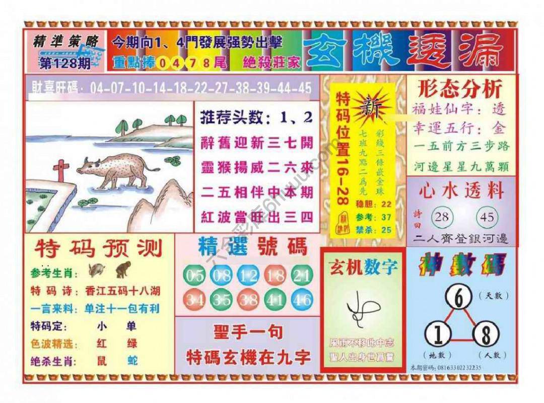 玄机透漏