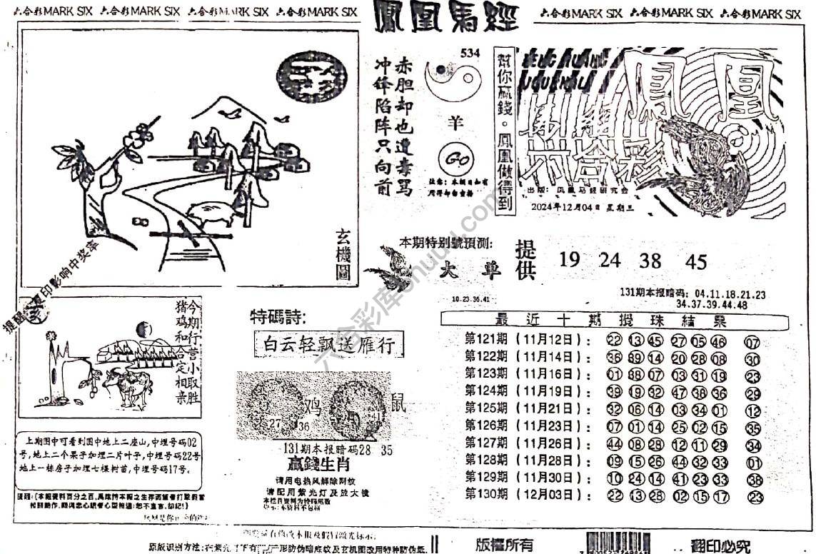 凤凰马经