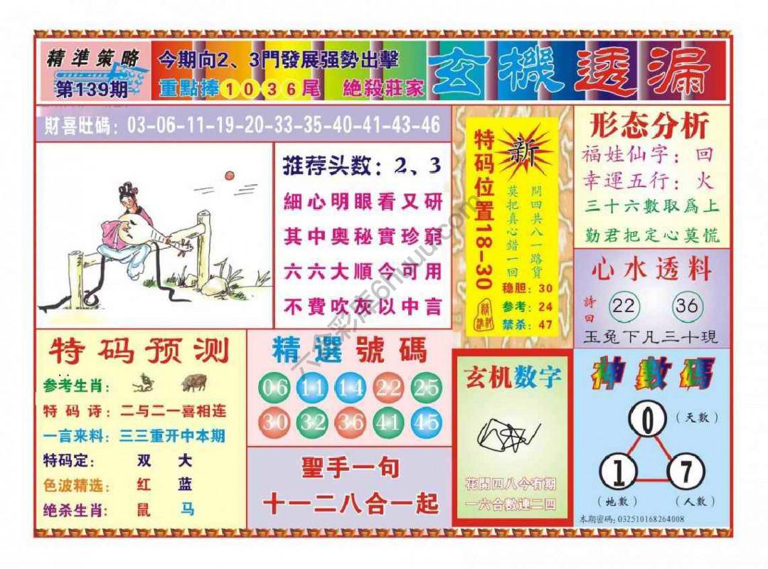 玄机透漏