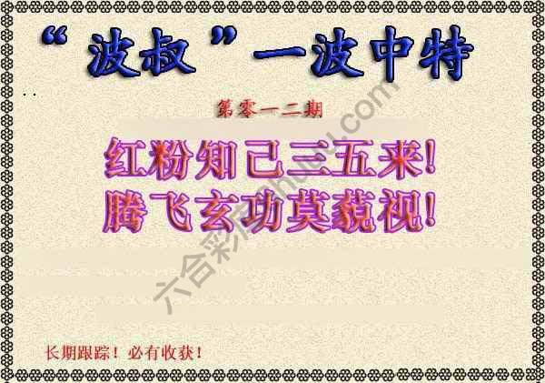波叔一波中特