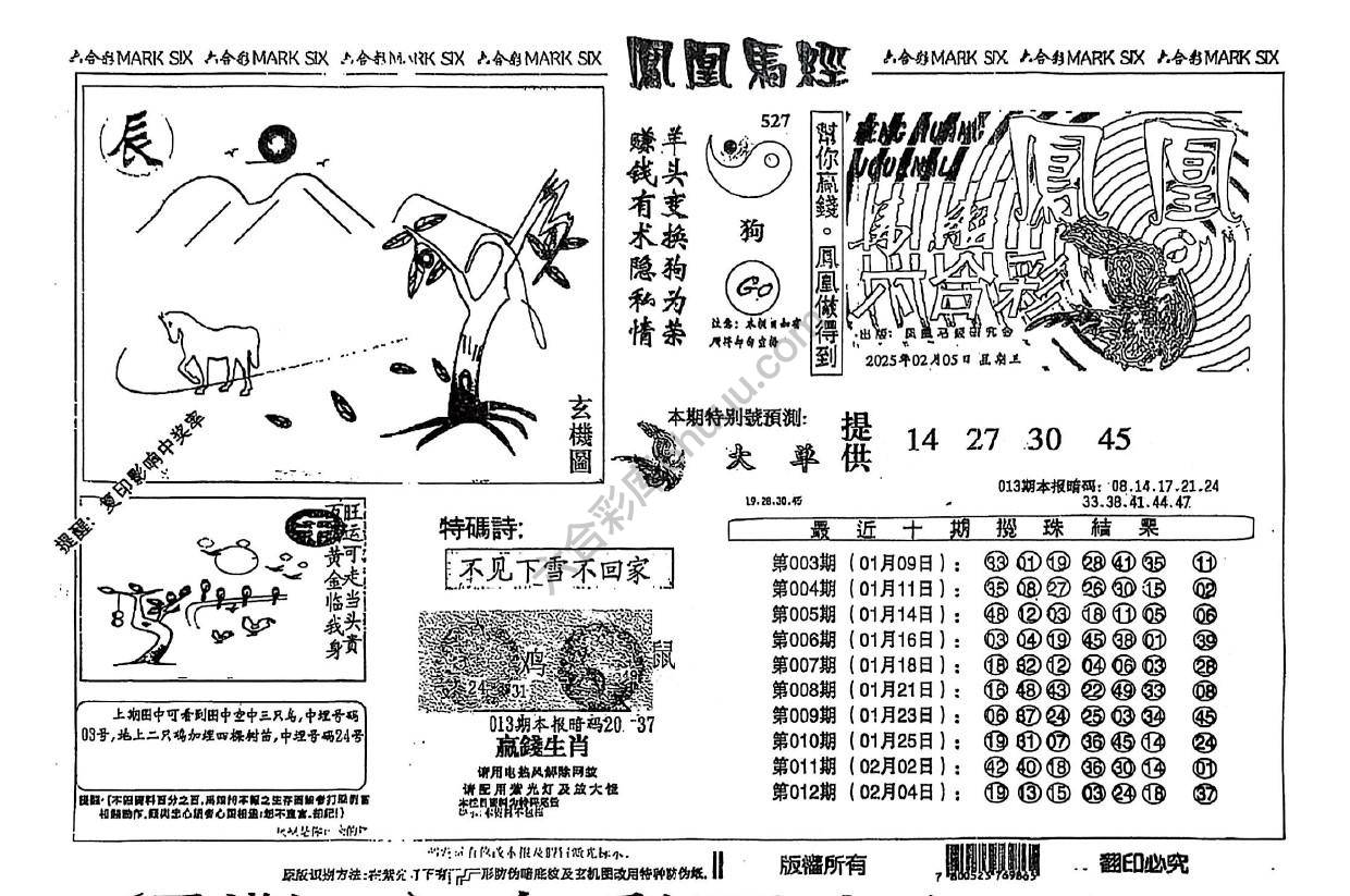 凤凰马经