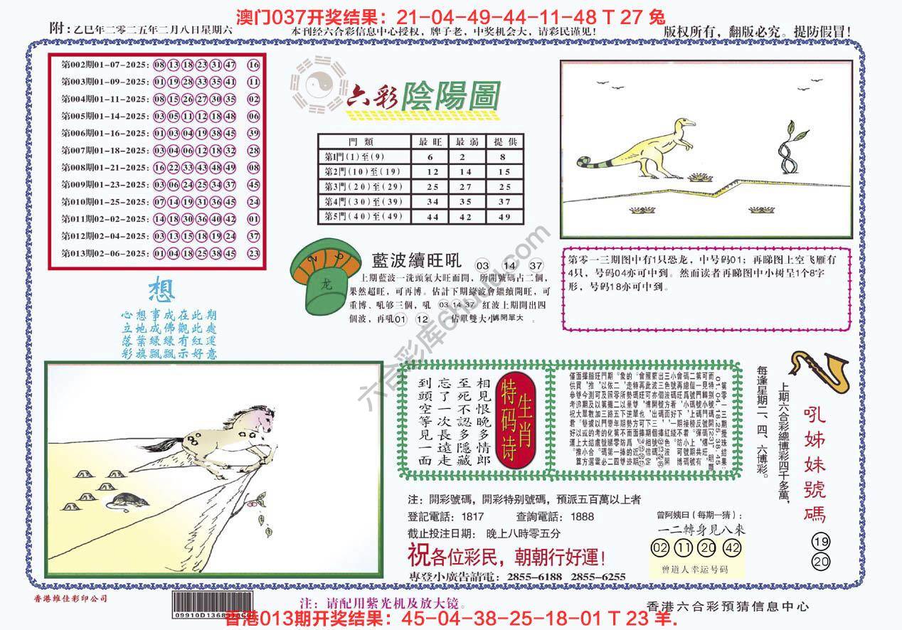 六彩阴阳图