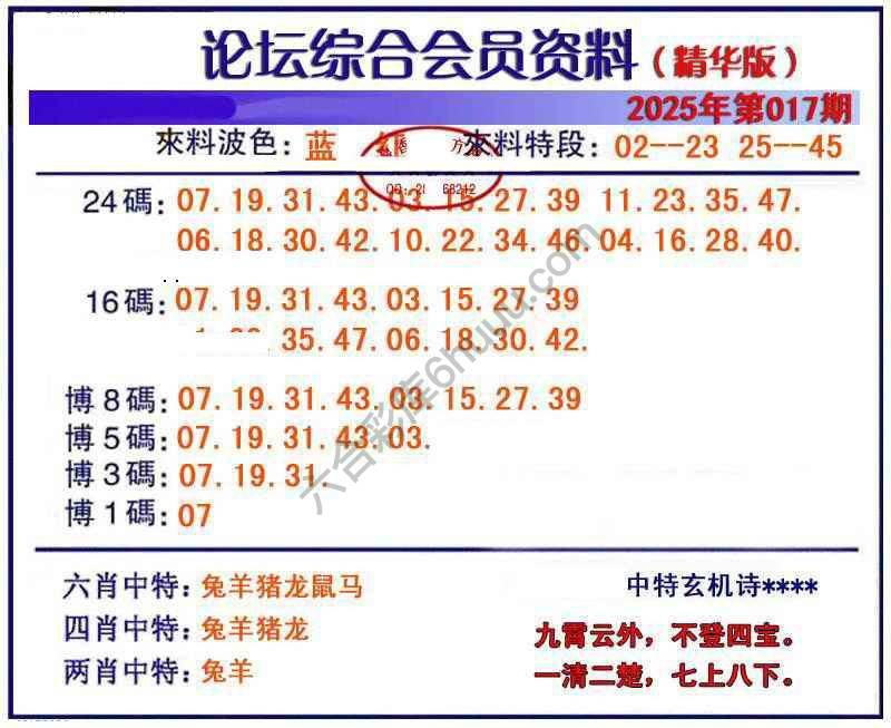 综合会员资料