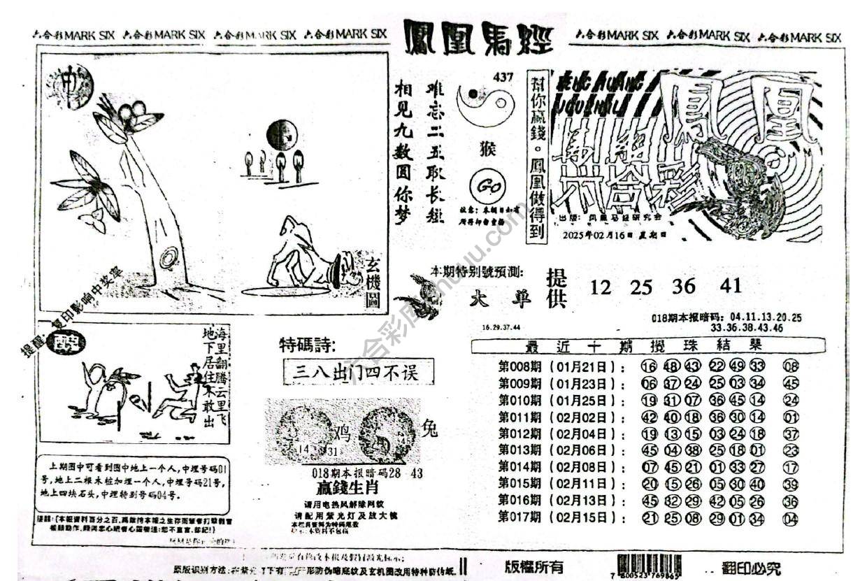凤凰马经