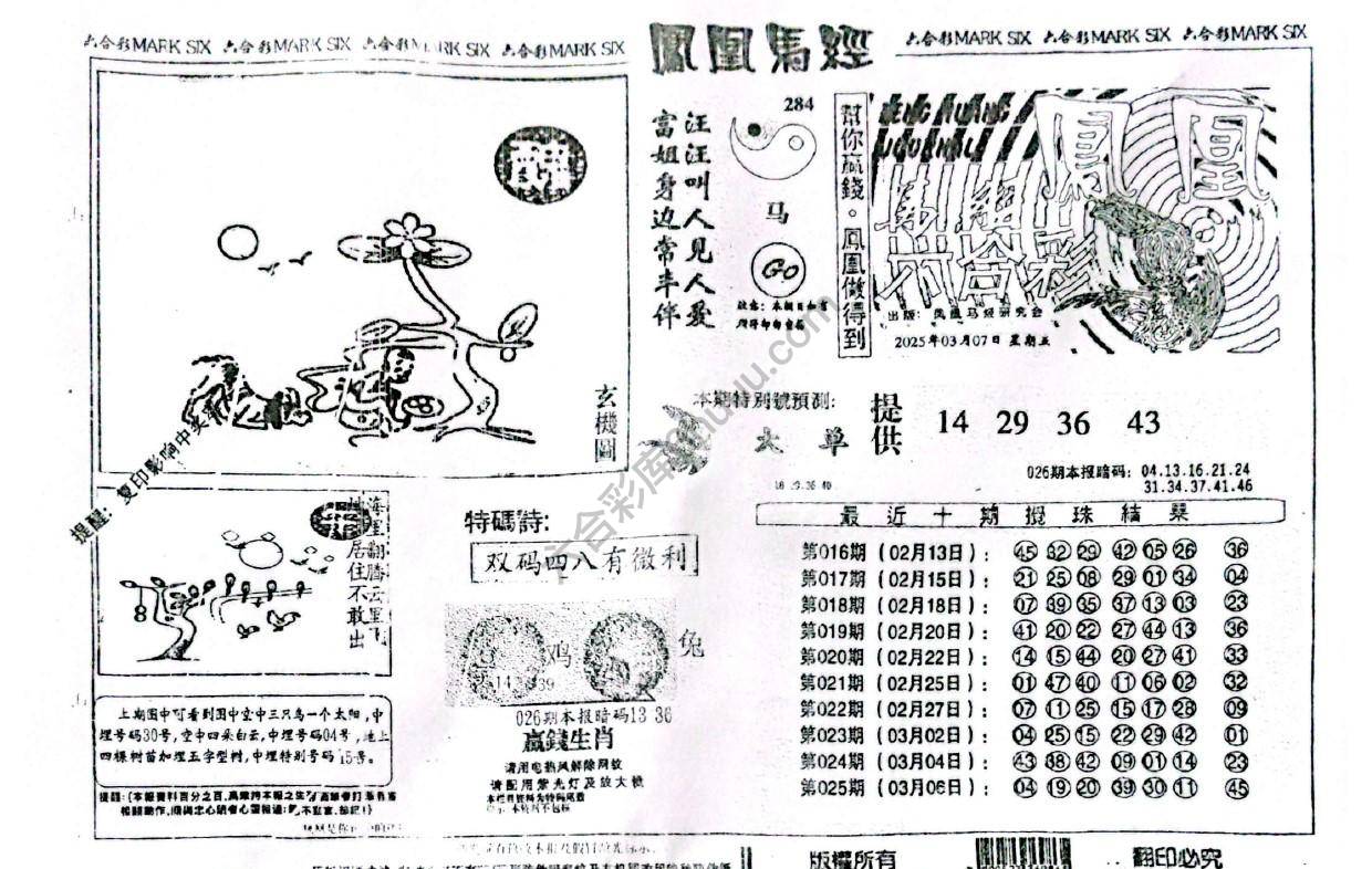 凤凰马经