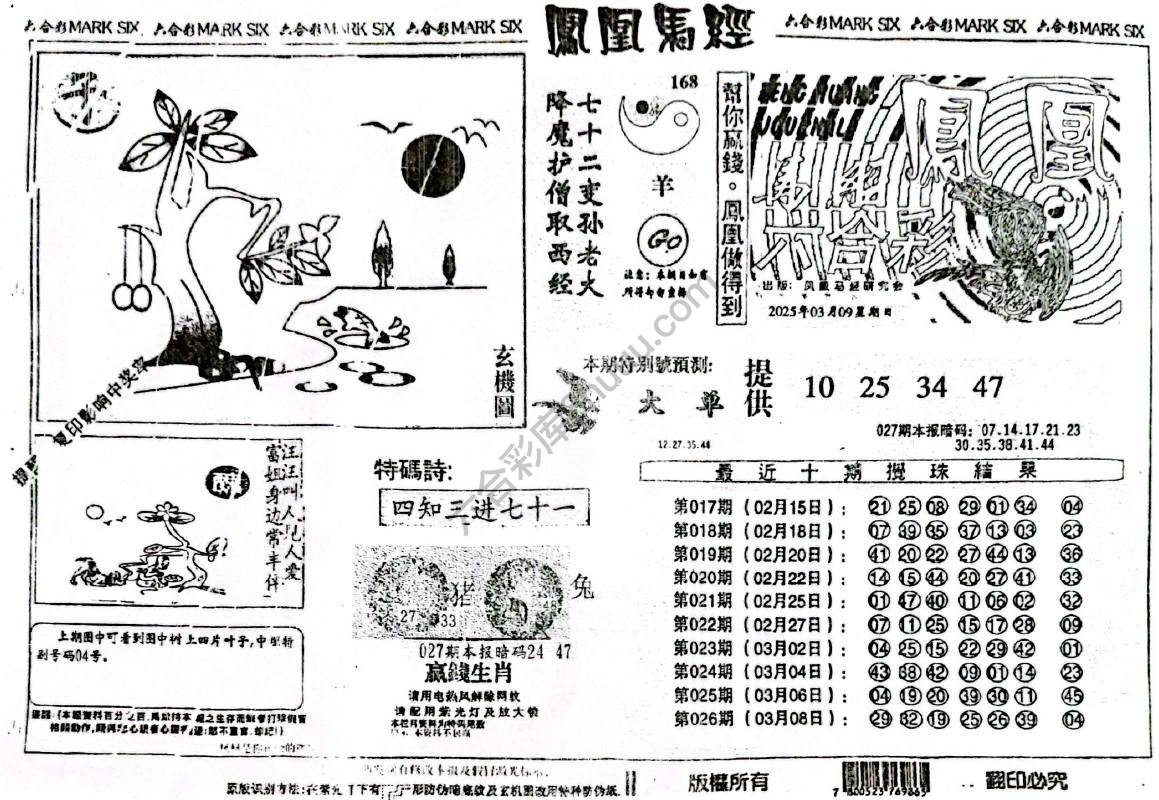 凤凰马经