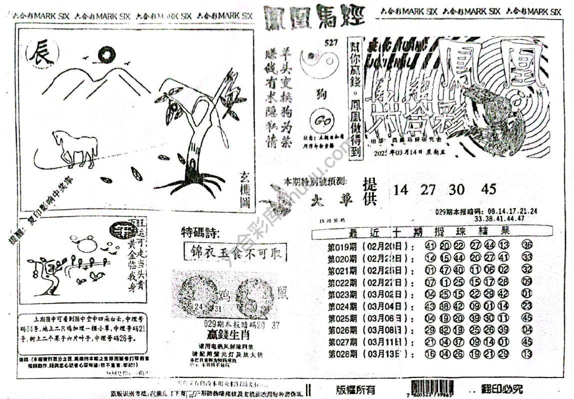 凤凰马经