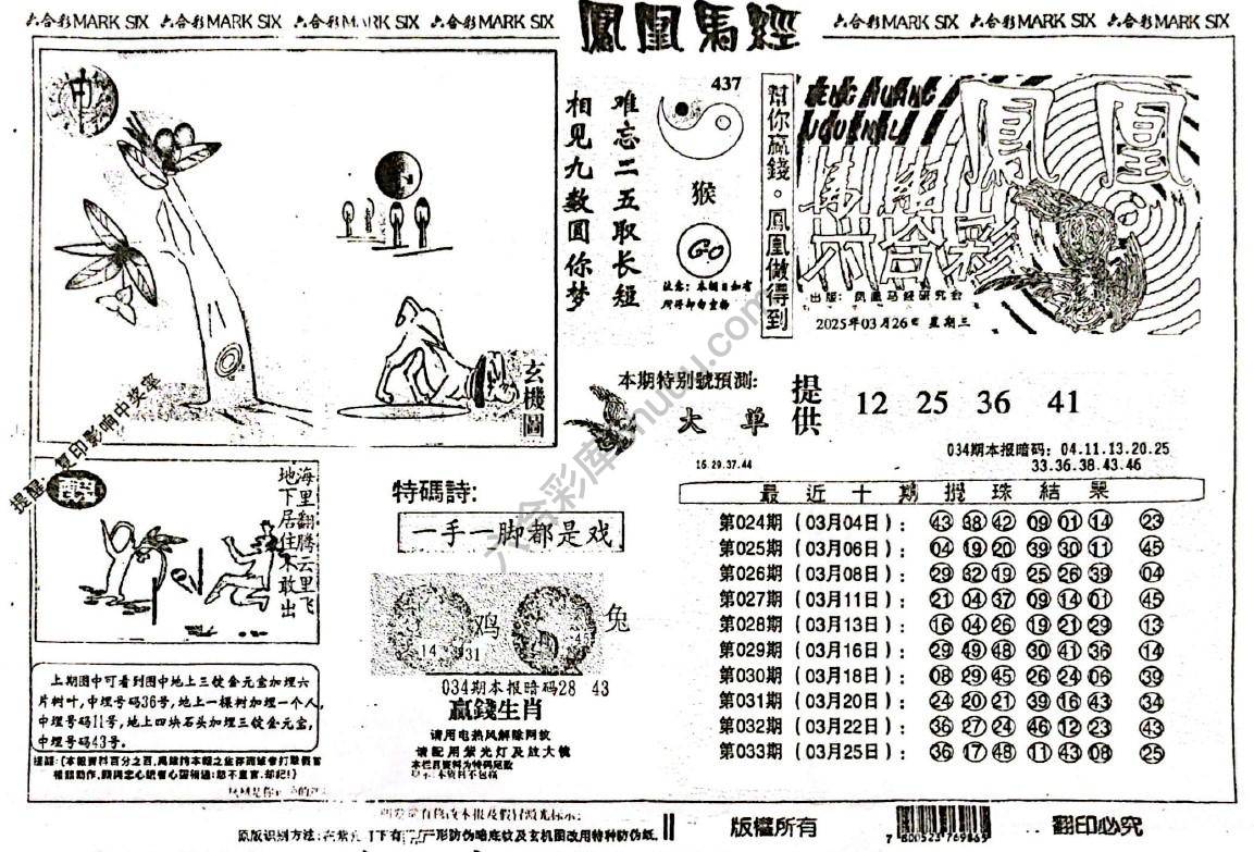 凤凰马经