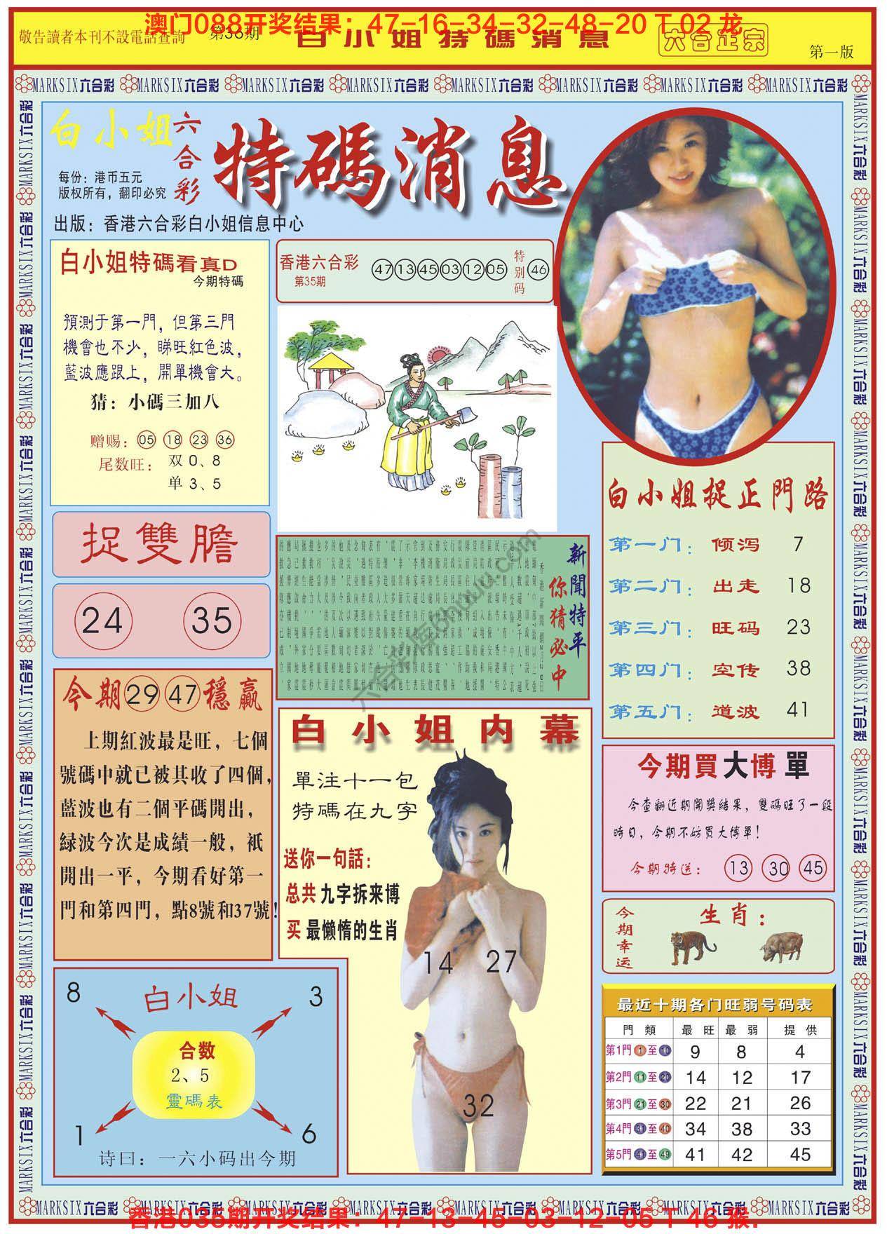 白小姐特码消息