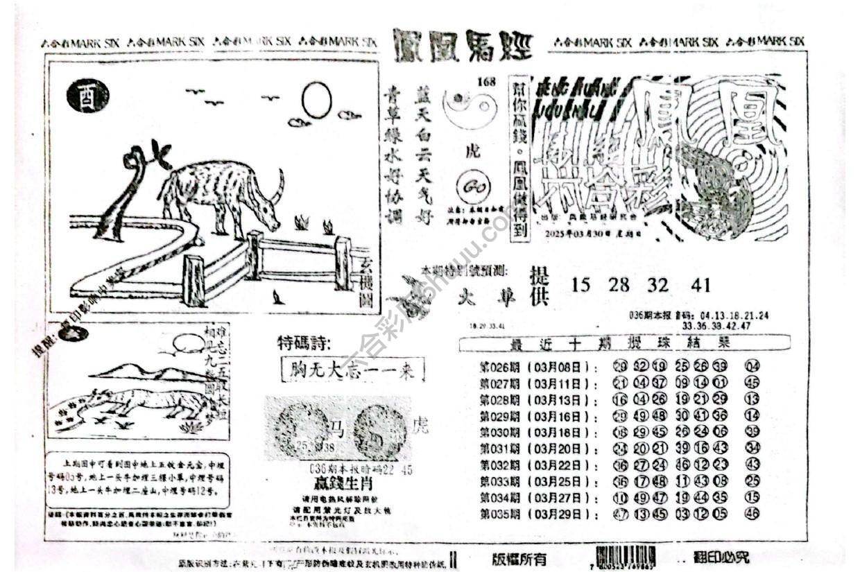 凤凰马经
