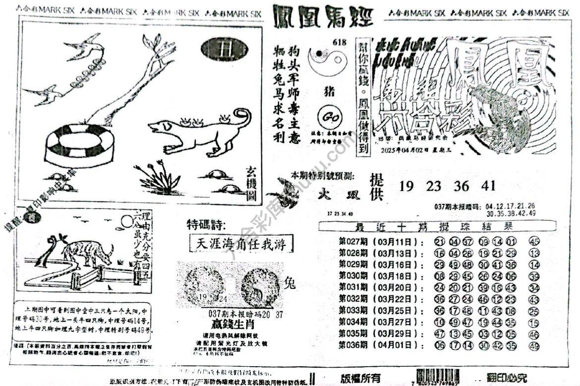 凤凰马经
