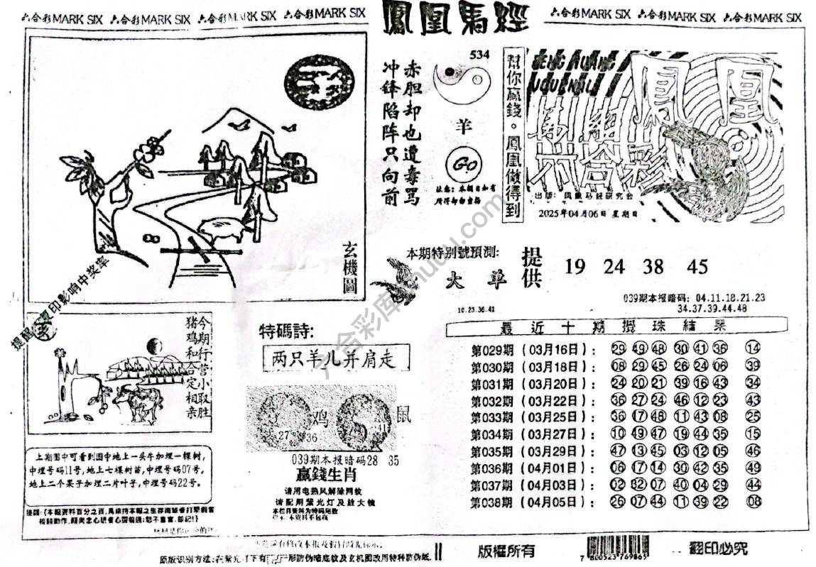 凤凰马经