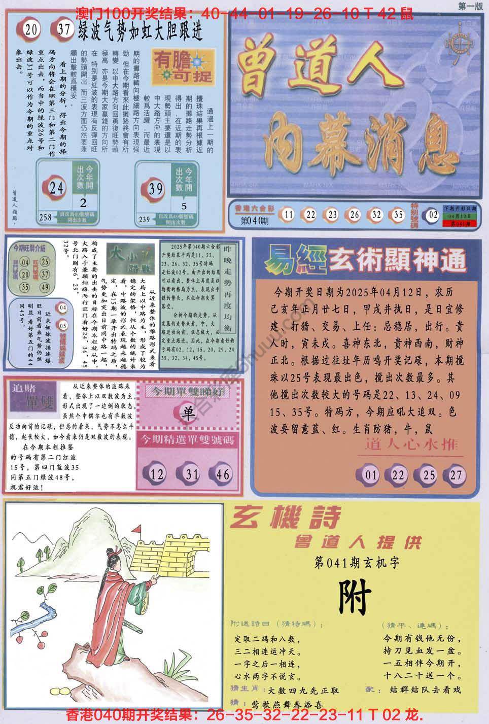 曾道人内幕消息