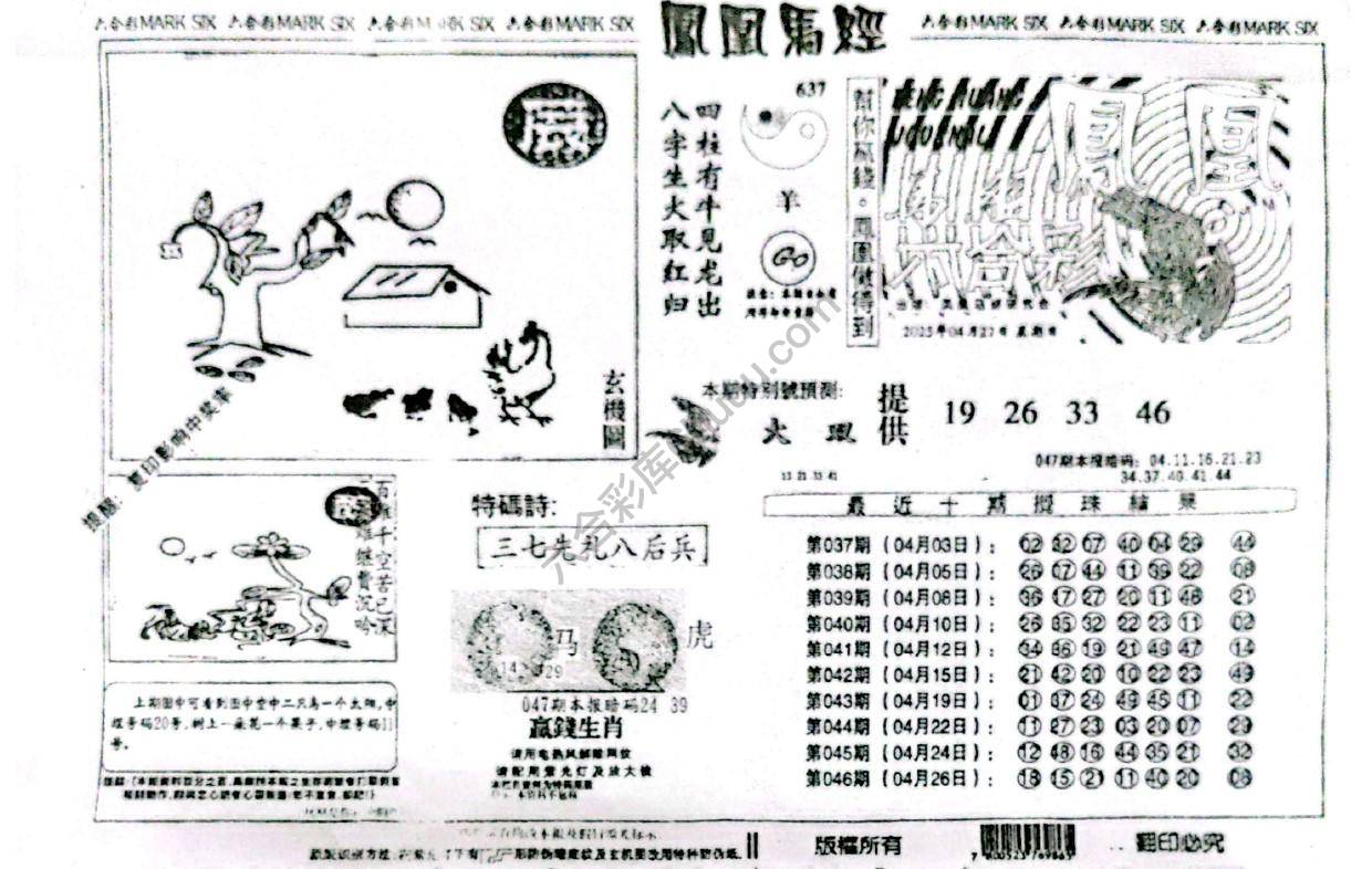 凤凰马经