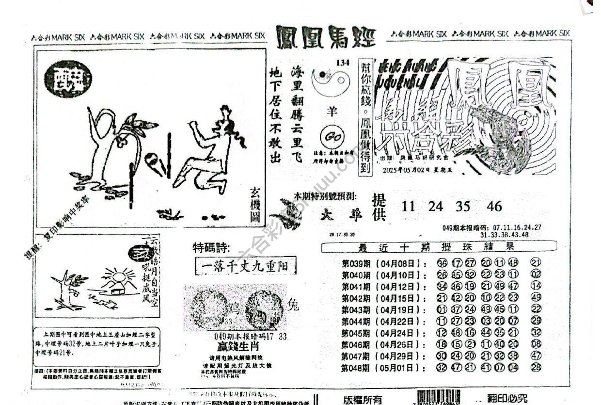 凤凰马经