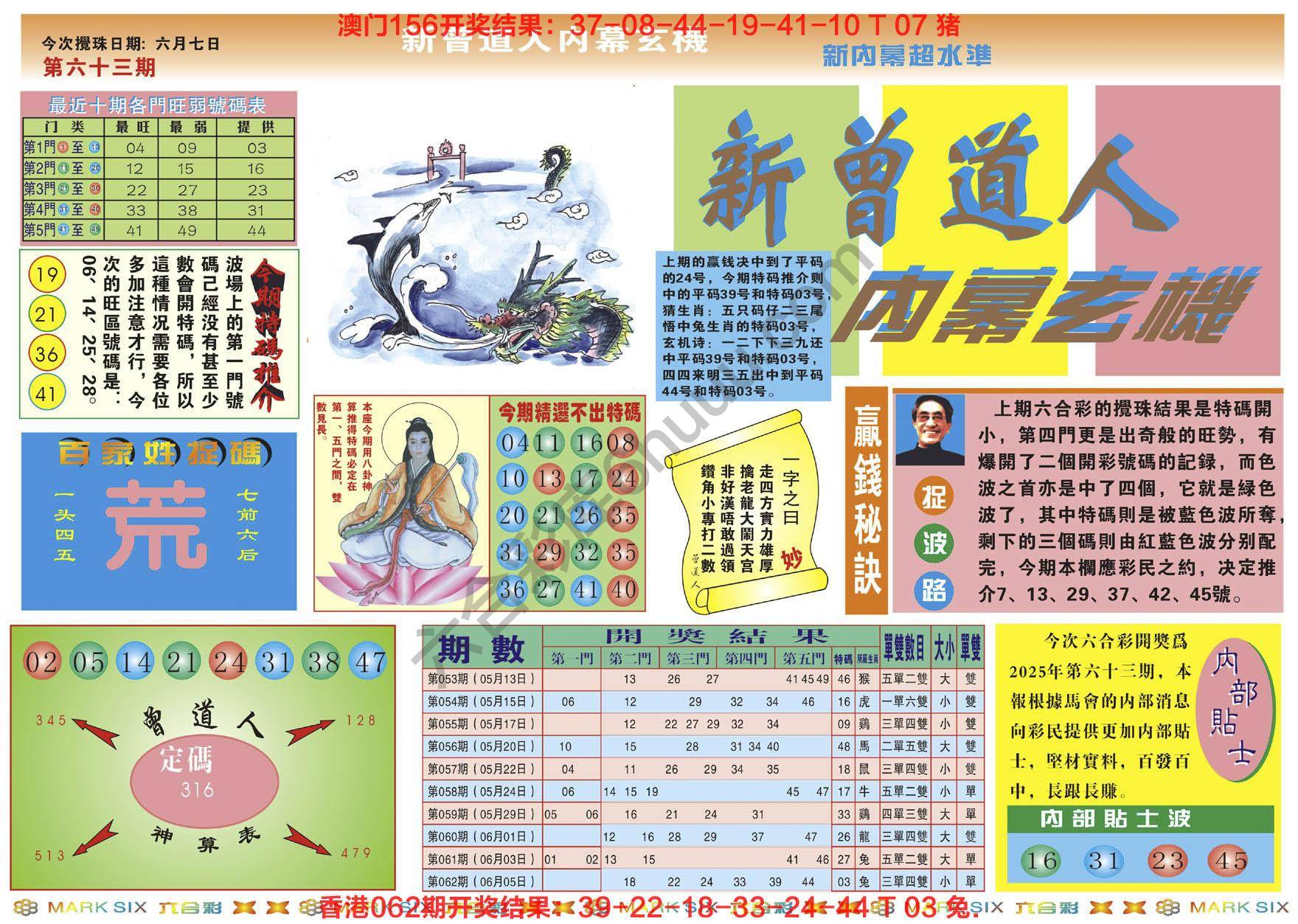 新曾道人内幕玄机
