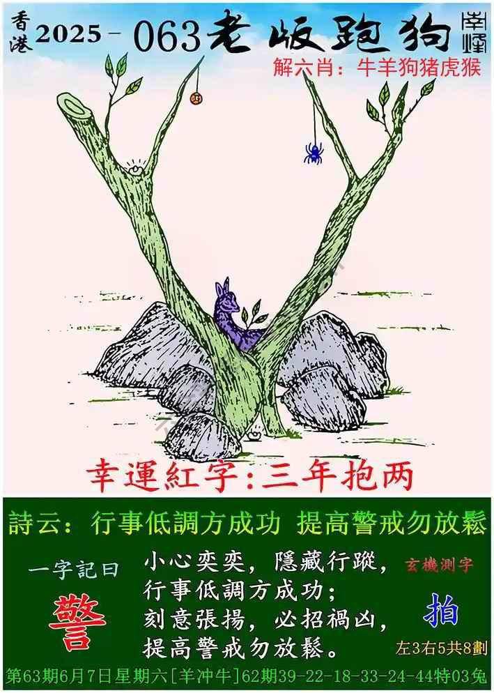 老版跑狗图