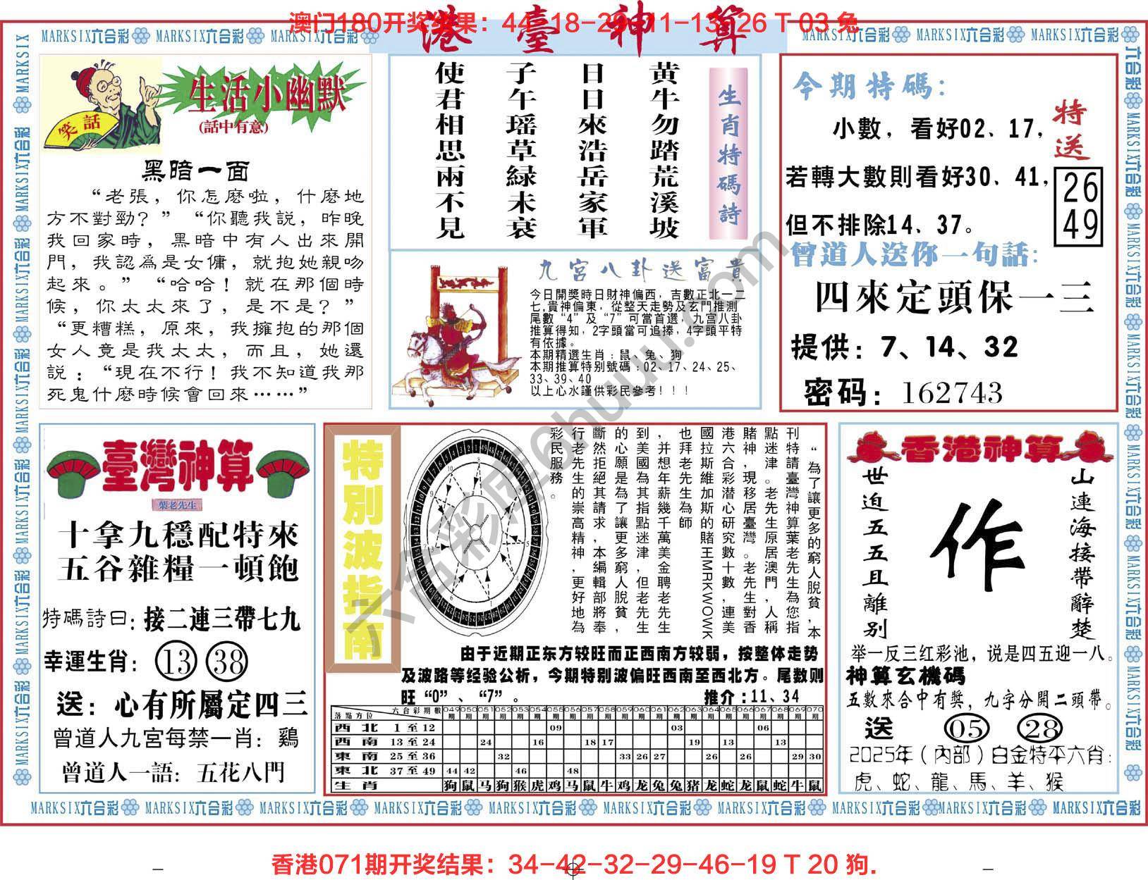 港台神算