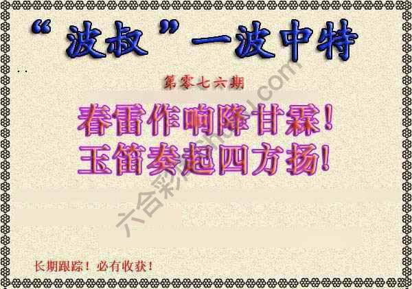 波叔一波中特