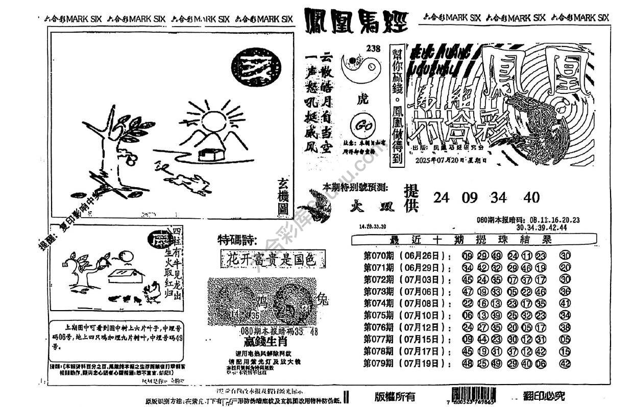凤凰马经