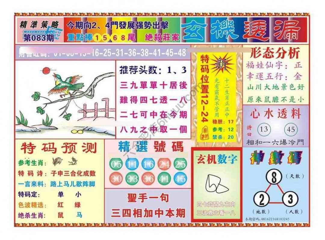 玄机透漏