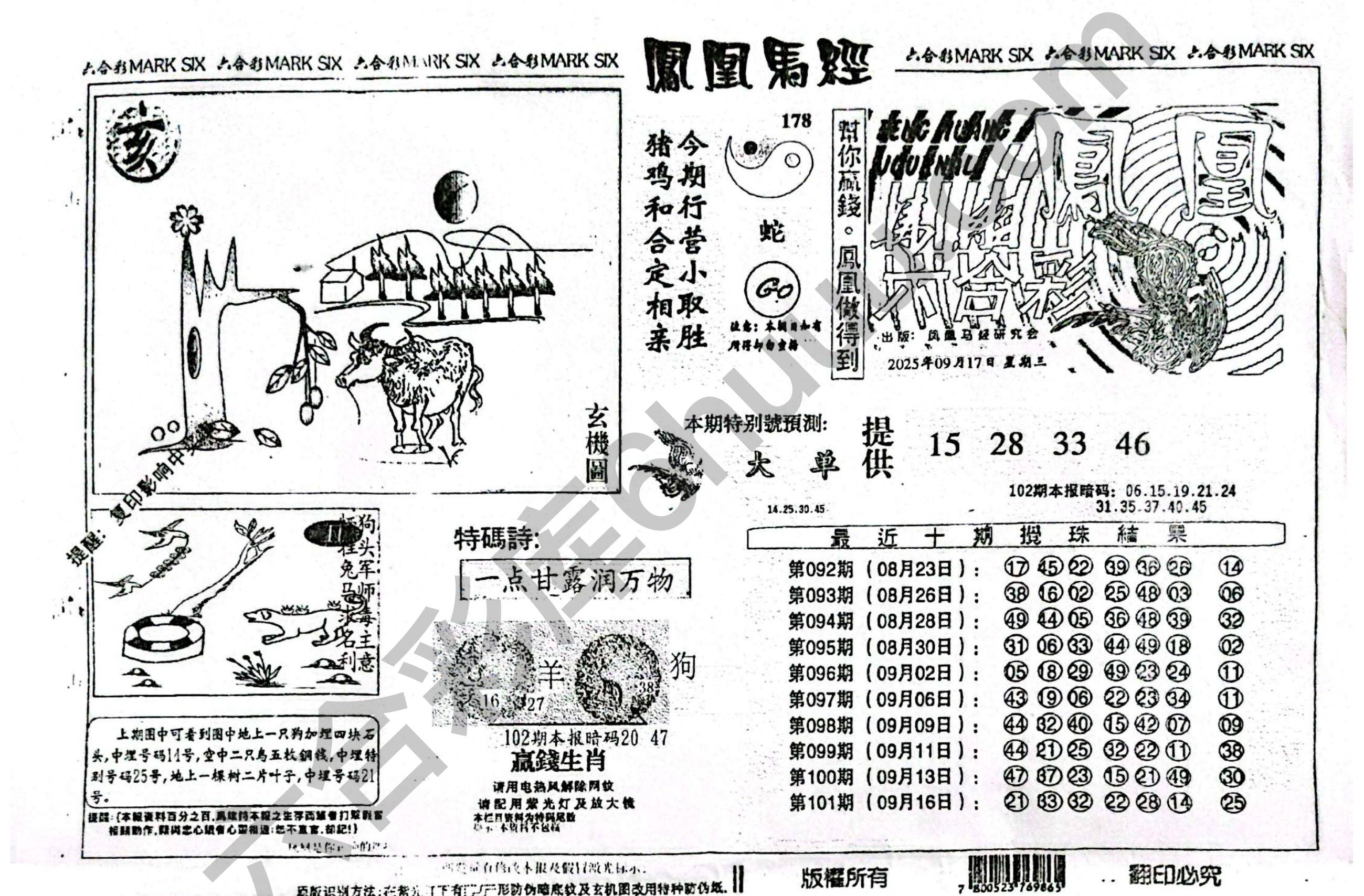 凤凰马经