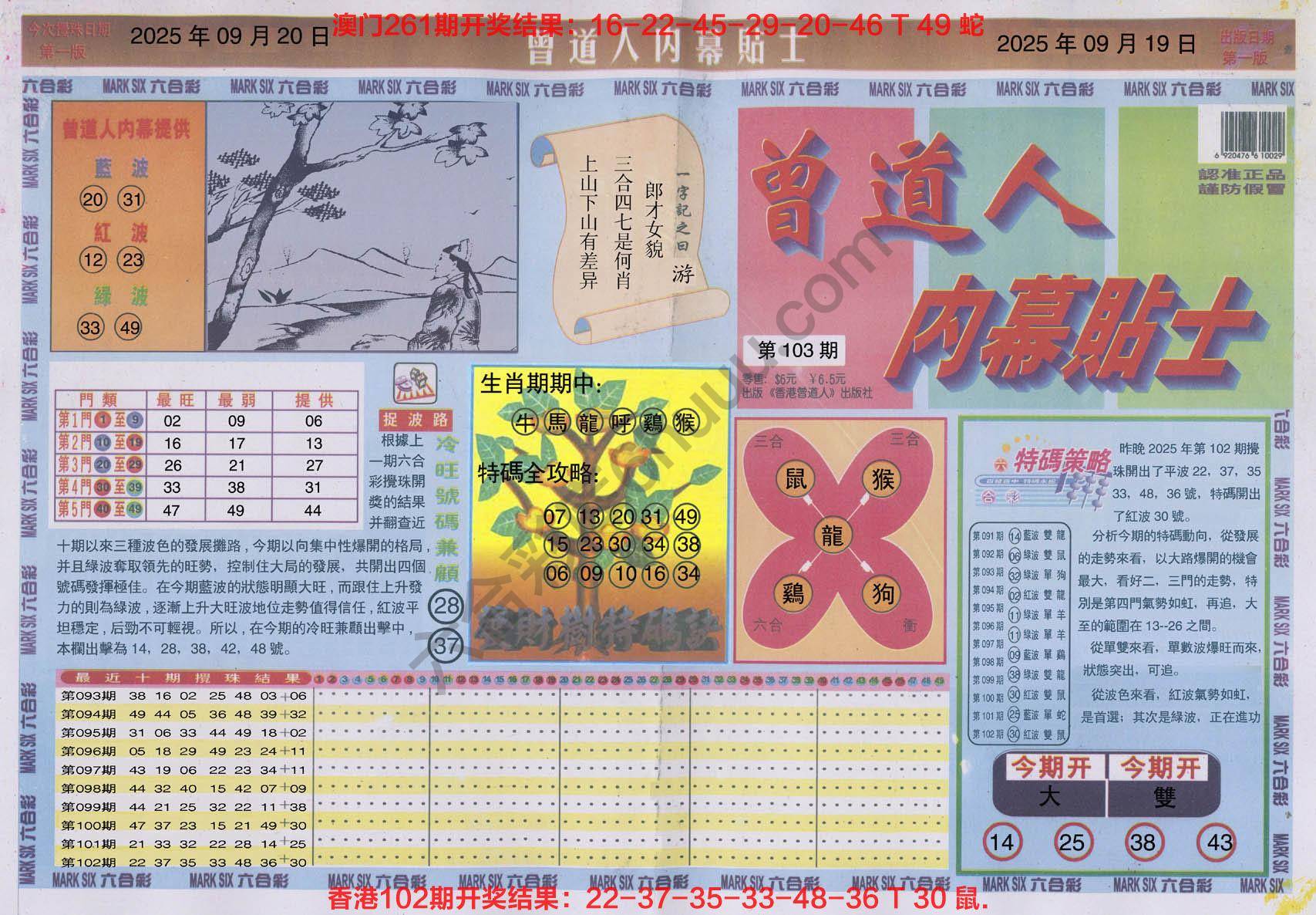 曾道人内幕贴士