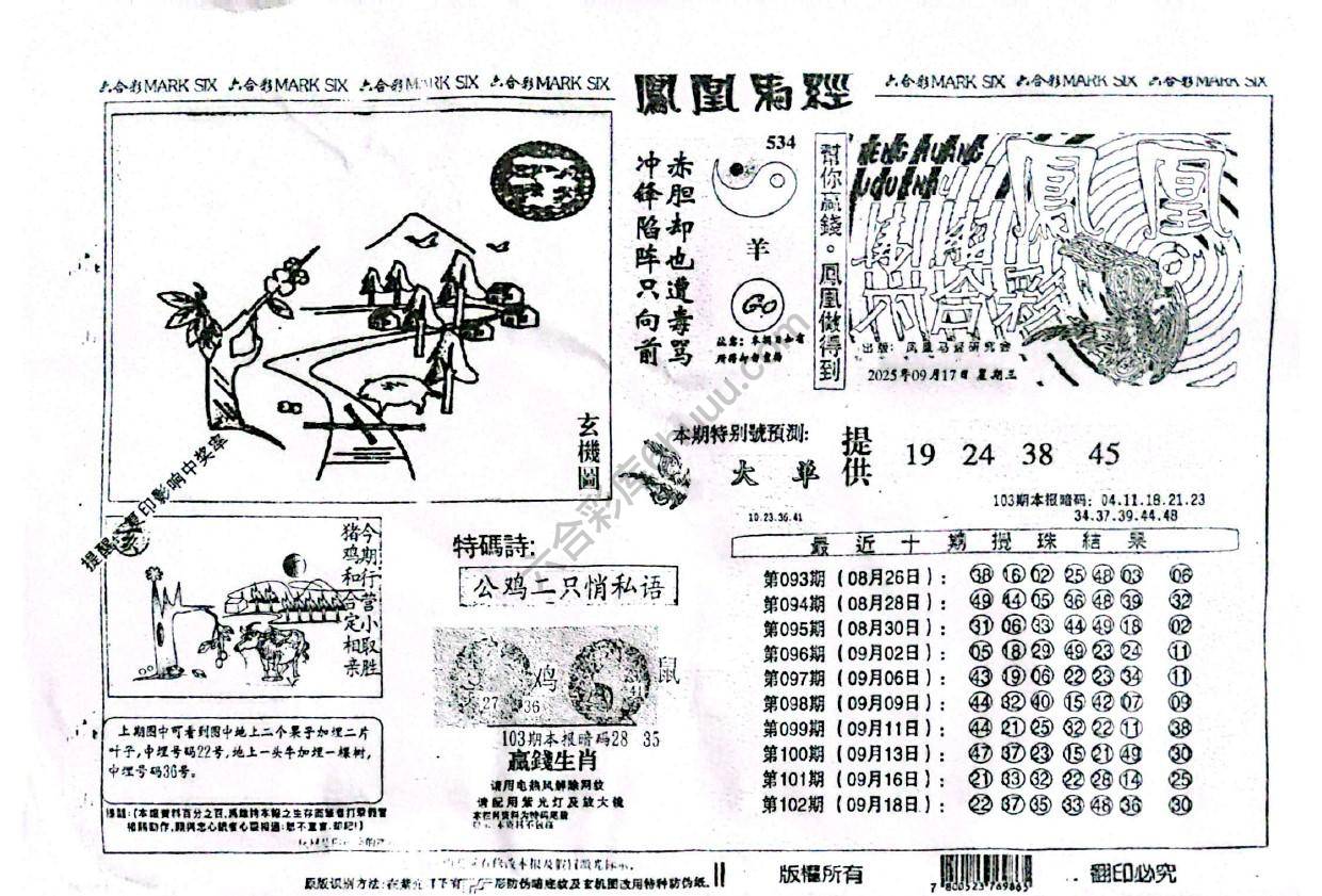 凤凰马经