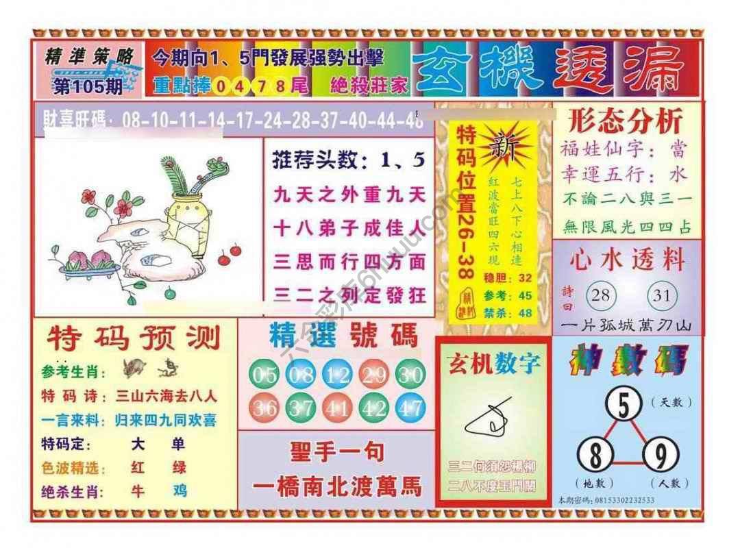 玄机透漏