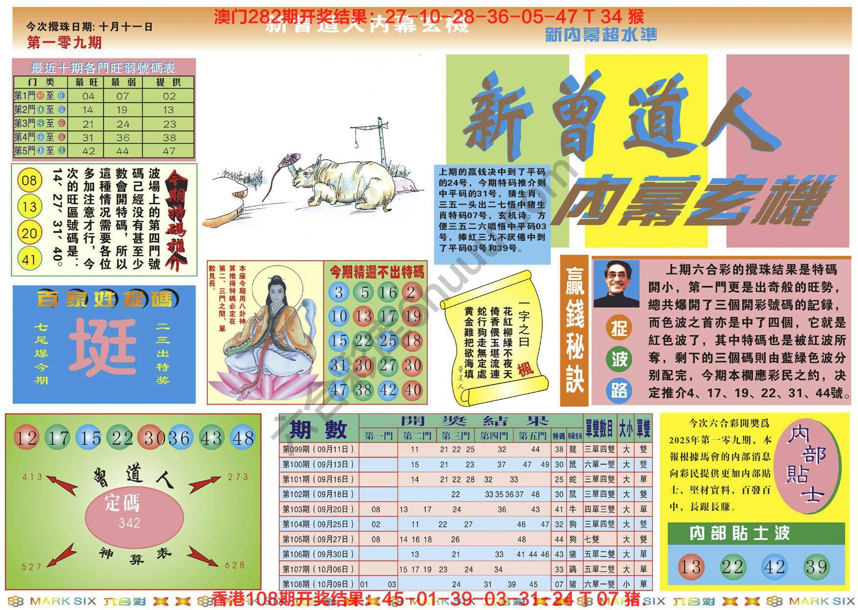 新曾道人内幕玄机